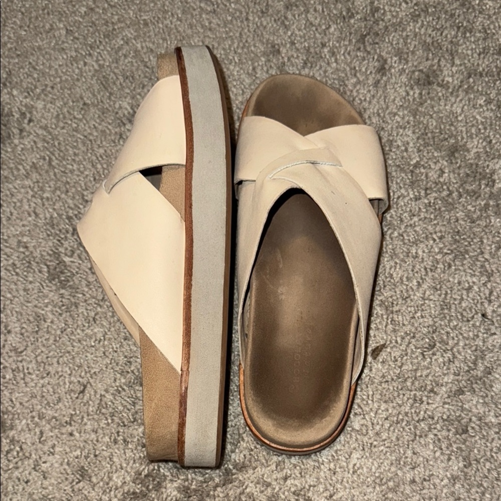 Women's Cream Slide Chocolat Blu Sandals